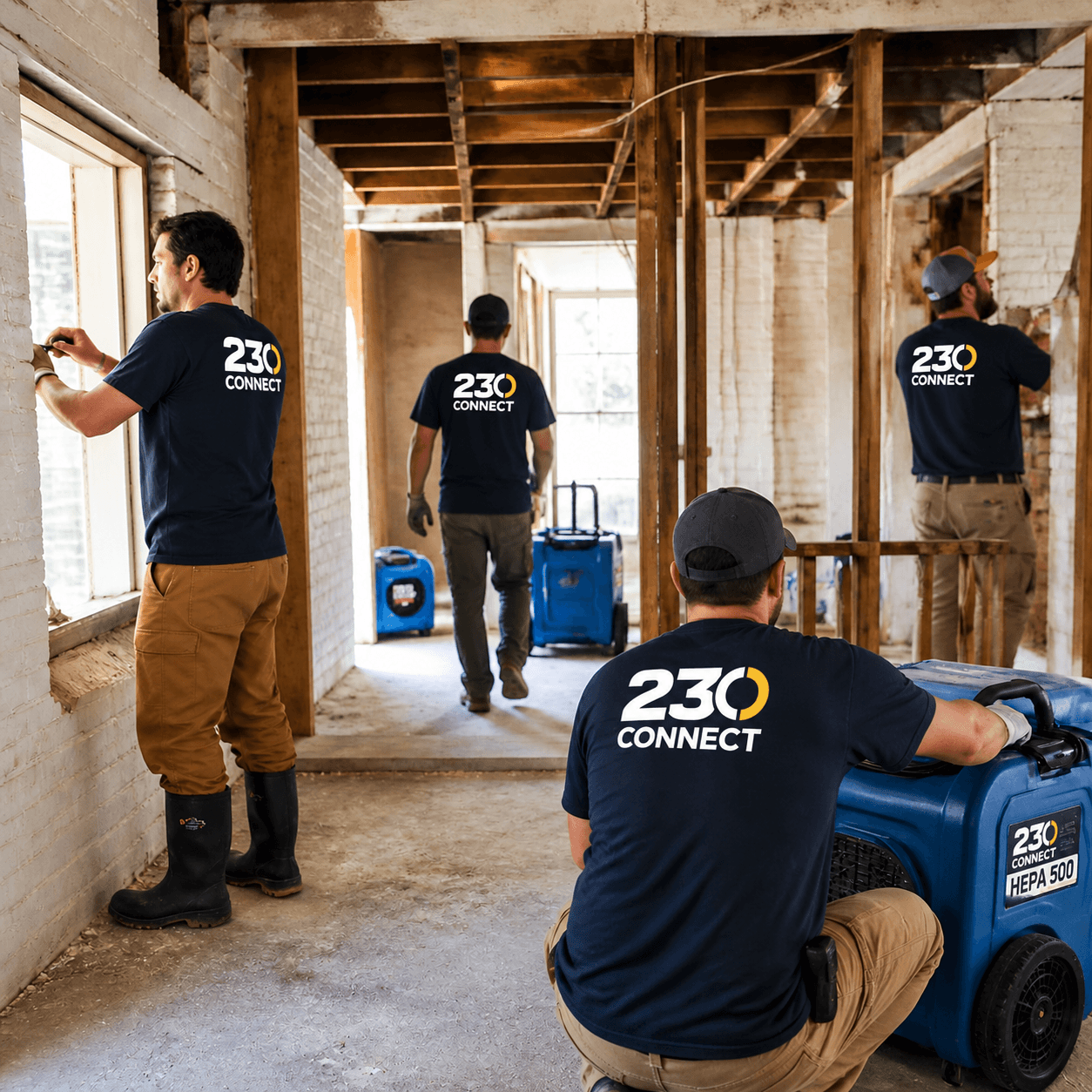 230 Connect crew responding to a damaged property